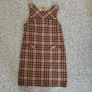 Real 80s Vintage Talbots Plaid Shift/Boxy Dress